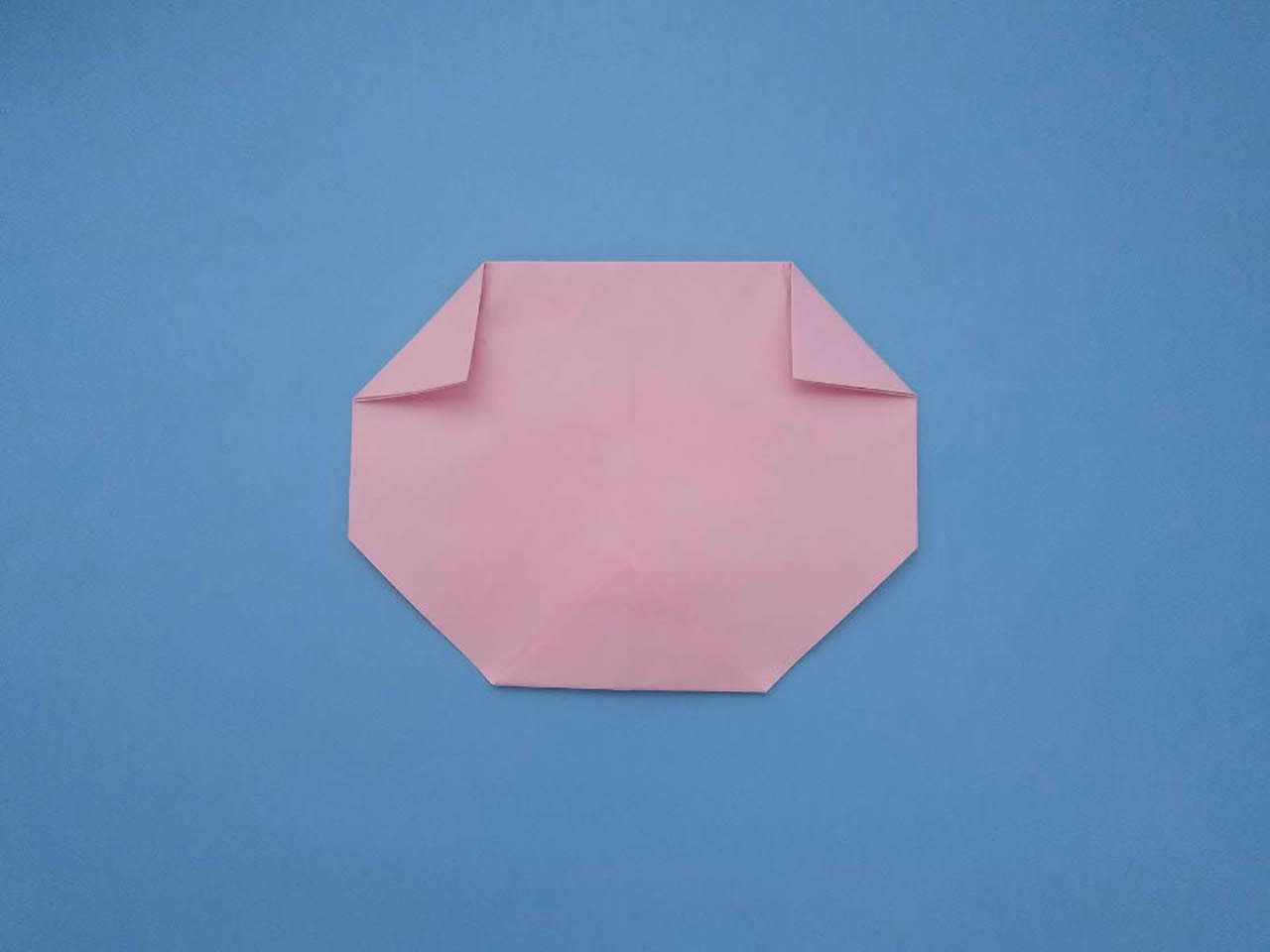 一张纸能折成可爱的小猪，做法简单让人想不到，儿童益智手工折纸